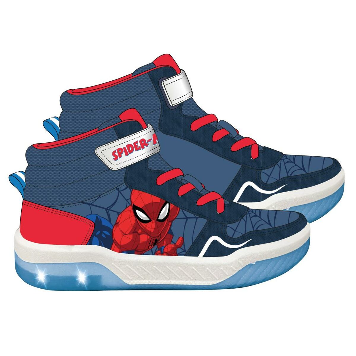 LED lenkkarit Spider-Man Tummansininen